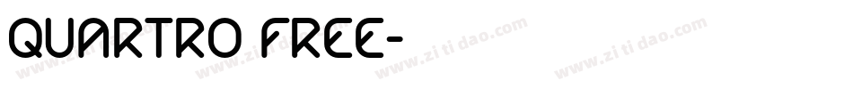 quartro free字体转换